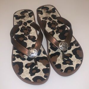 BRIGHTON Leopard Wedge Sandal